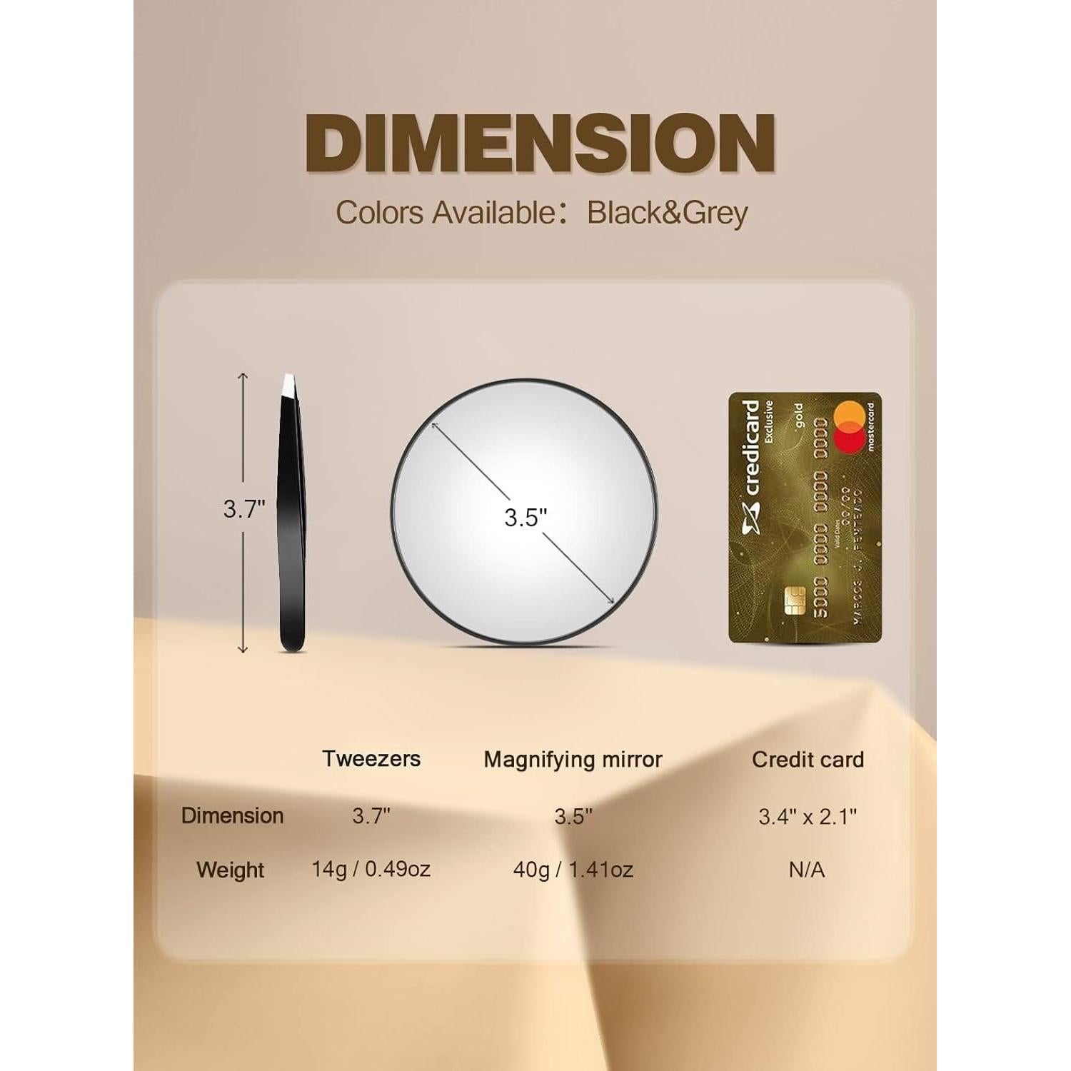 Espejo de Aumento 20X Macaki con Ventosas y Pinzas