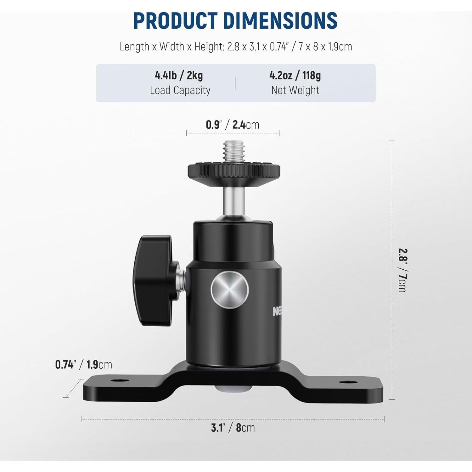 Soporte de Montaje en Pared y Techo NEEWER Tipo T 2kg