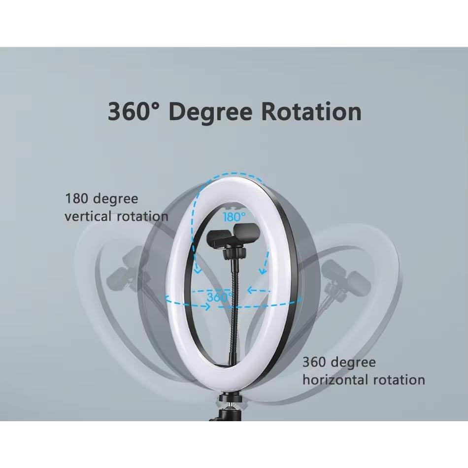 Anillo de Luz LED 25.8cm ThtRht con Soporte para Teléfono USB