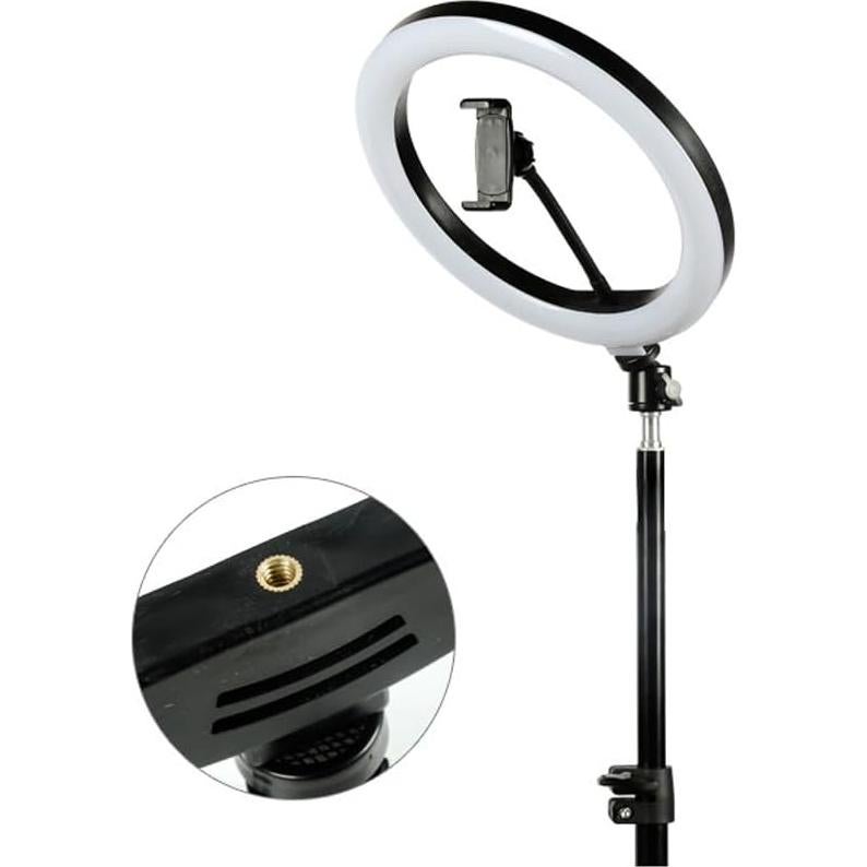 Anillo de Luz LED 25.8cm ThtRht con Soporte para Teléfono USB