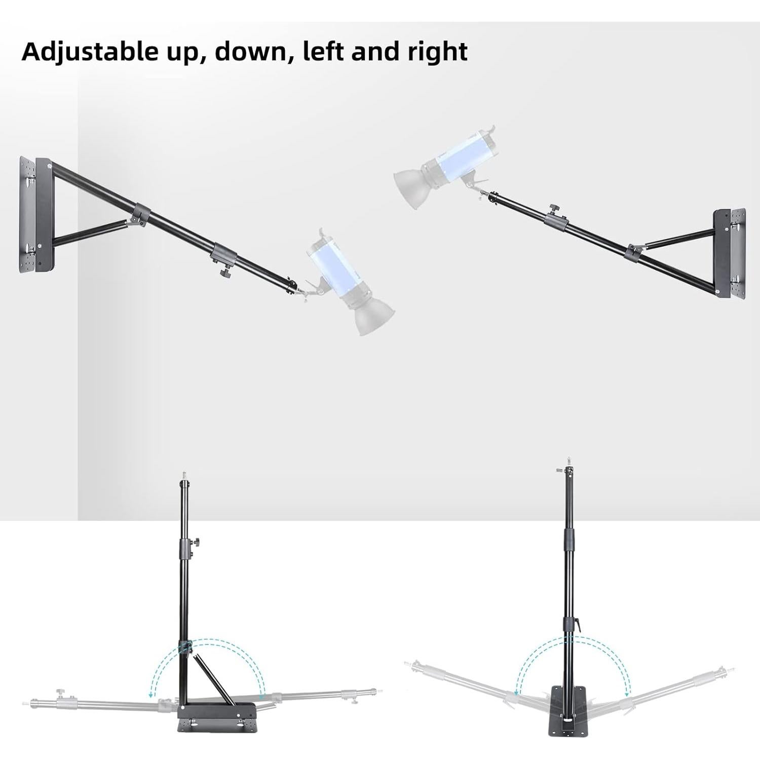 Soporte de Pared Ajustable LTRINGYS para Luz de Anillo 130cm
