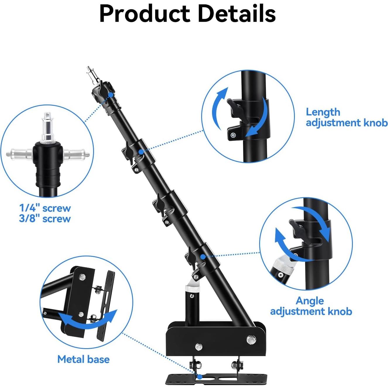 Soporte de Pared Takerers LS03 1.1m para Luz de Fotografía