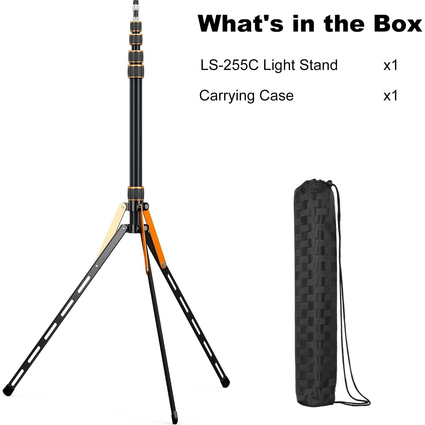 Soporte de Luz de Viaje Extensible Soonpho 2.2m con Bolsa