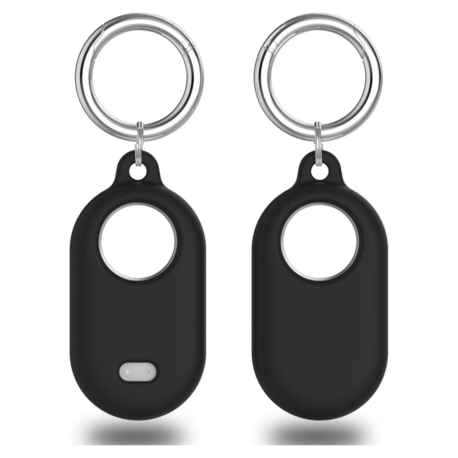 Funda Protectora de Silicona Tyanuzz para Samsung Smart Tag 2 - 2 Paquete Negro