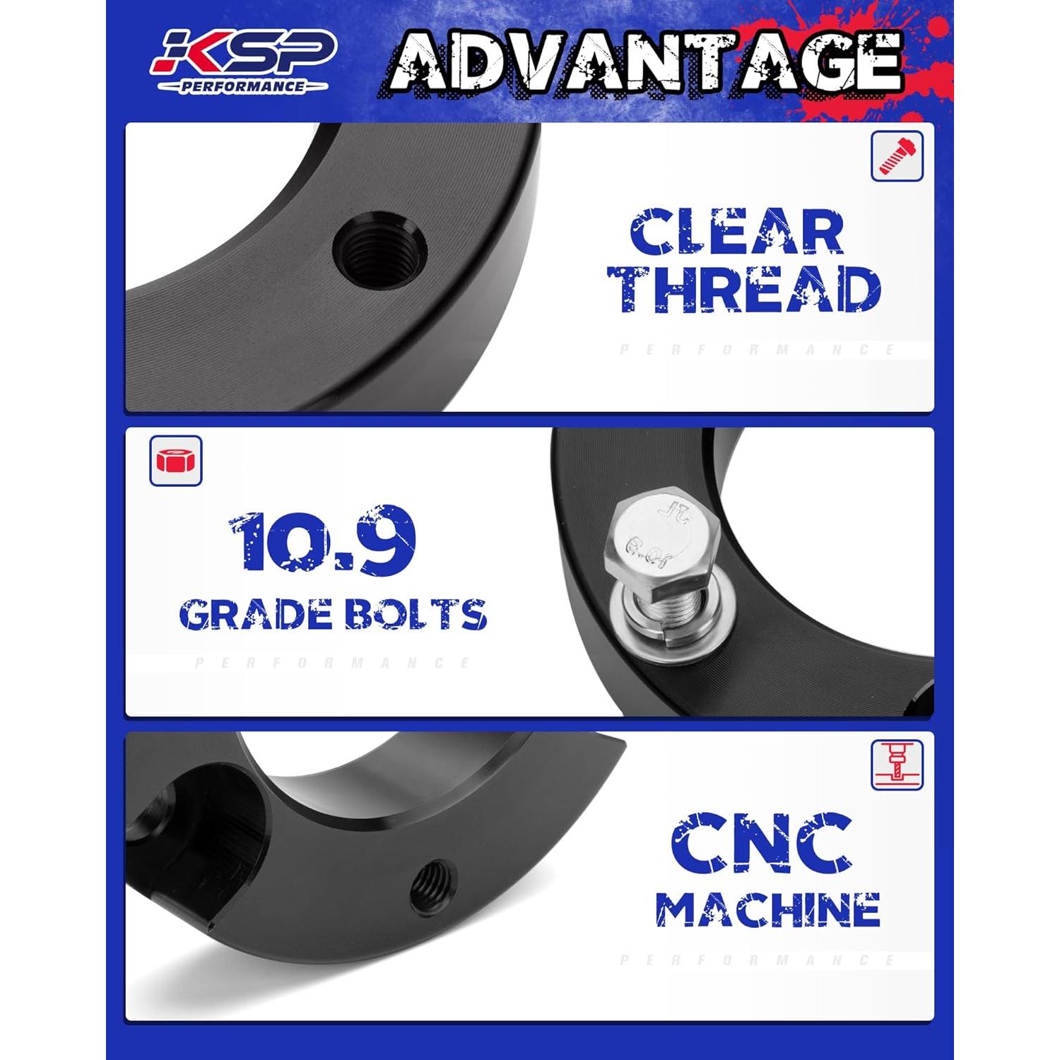 KSP Kit de Elevación Frontal 1.5" para Toyota Tacoma 2005-2023