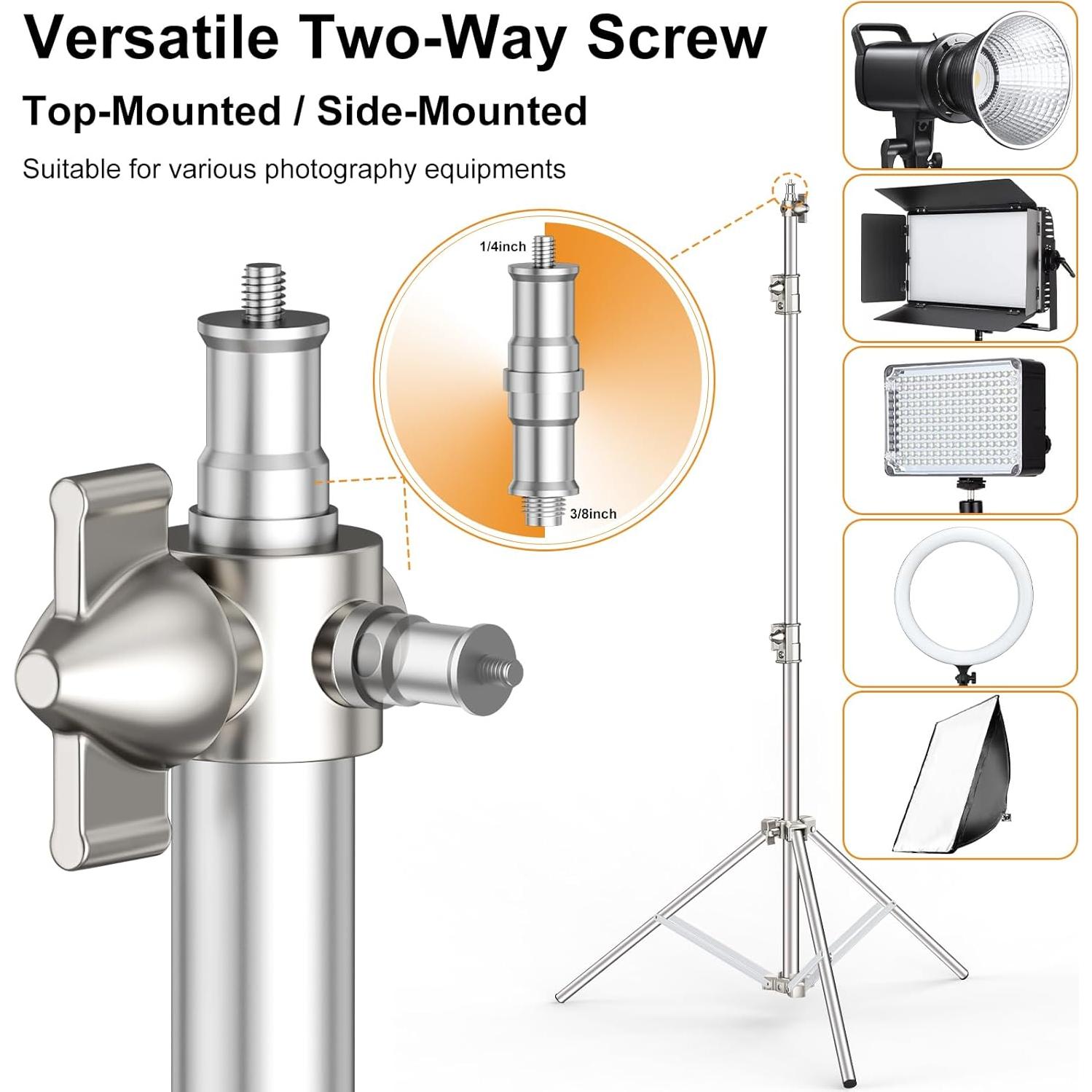 Trípode de Acero Inoxidable Anautin 2.8m Soporte Pesado