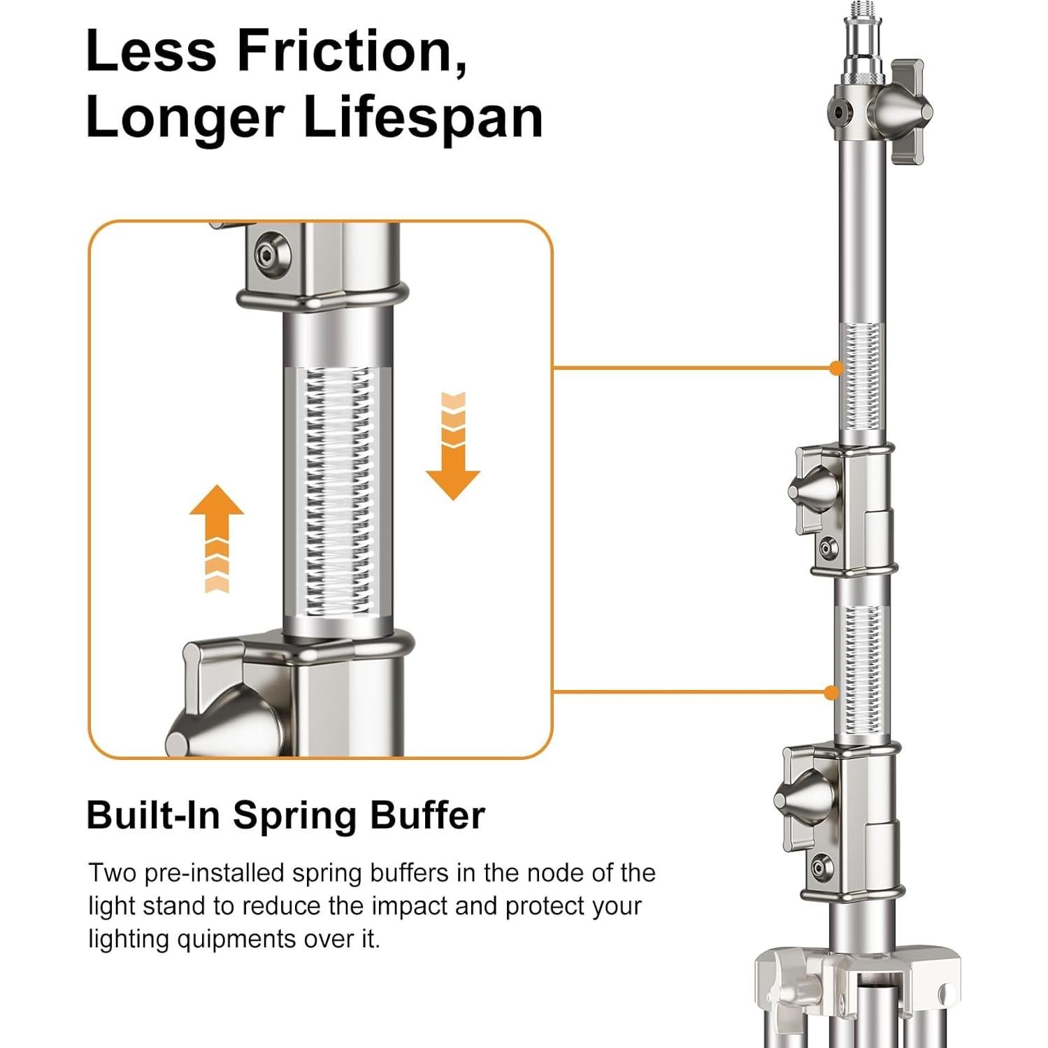 Trípode de Acero Inoxidable Anautin 2.8m Soporte Pesado