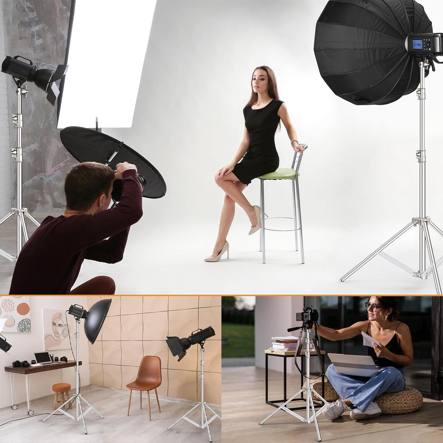 Trípode de Acero Inoxidable Anautin 2.8m Soporte Pesado