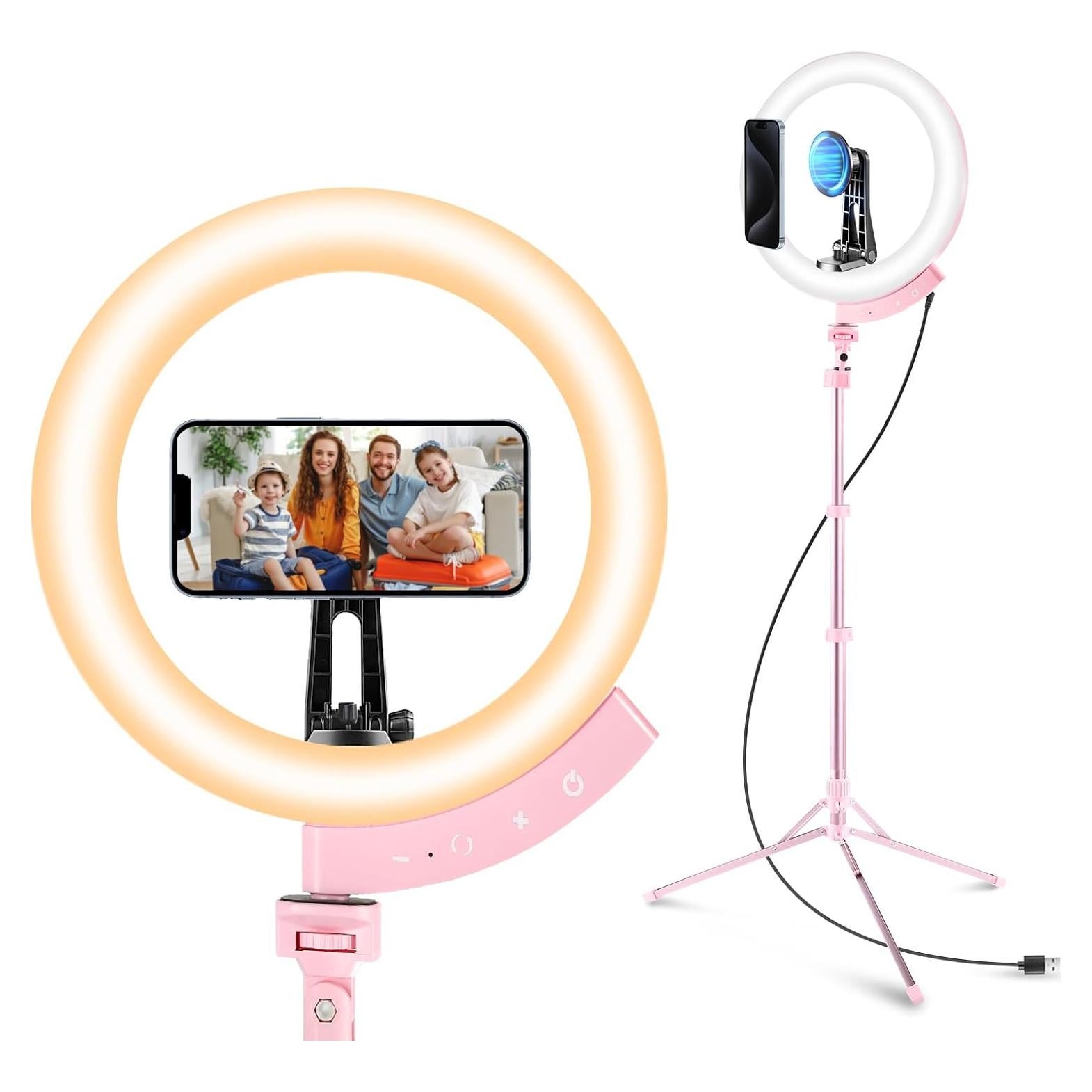 Luz de Anillo LED 30.48 cm Aureday con Trípode 157.48 cm