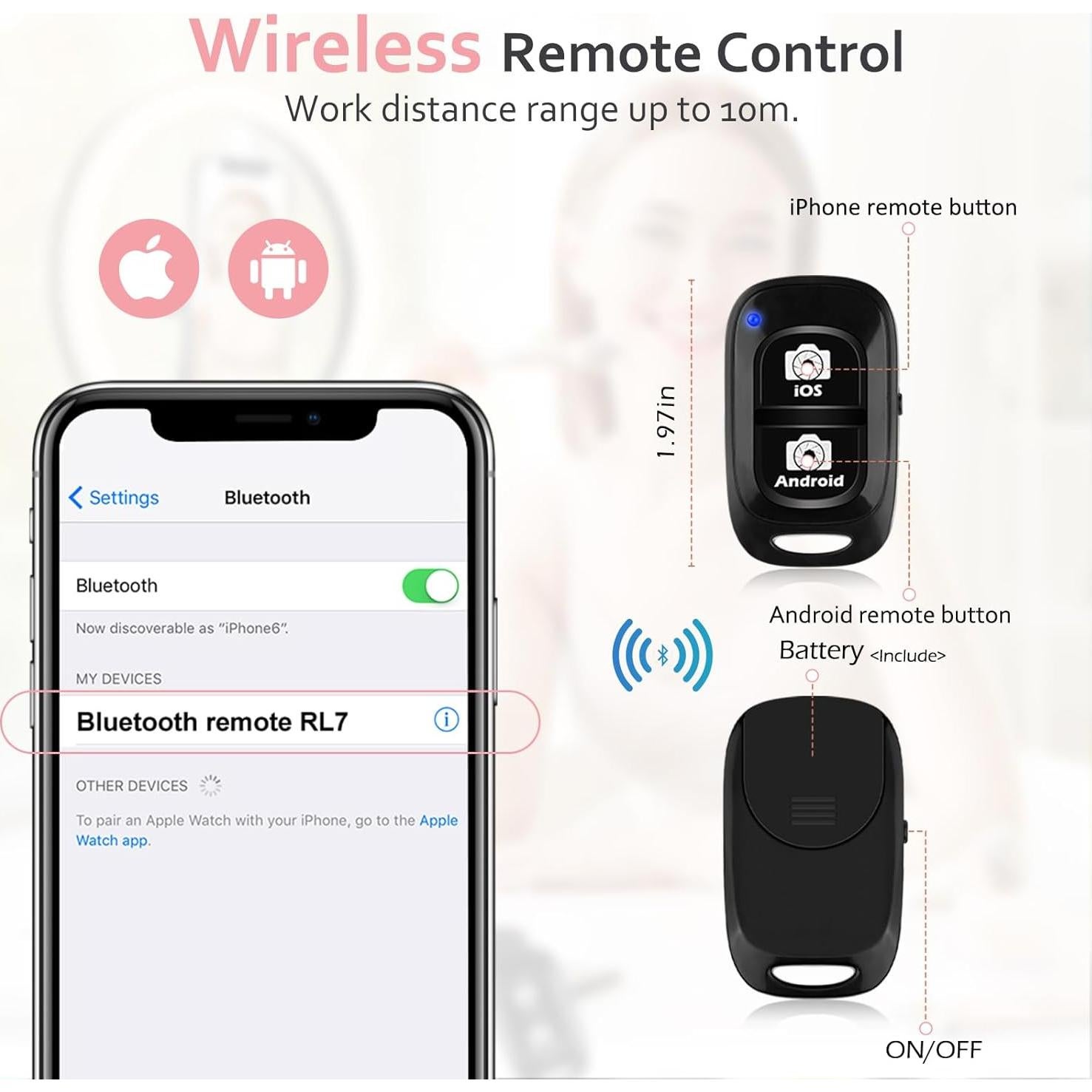 Luz de Anillo LED 30.48 cm Aureday con Trípode 157.48 cm