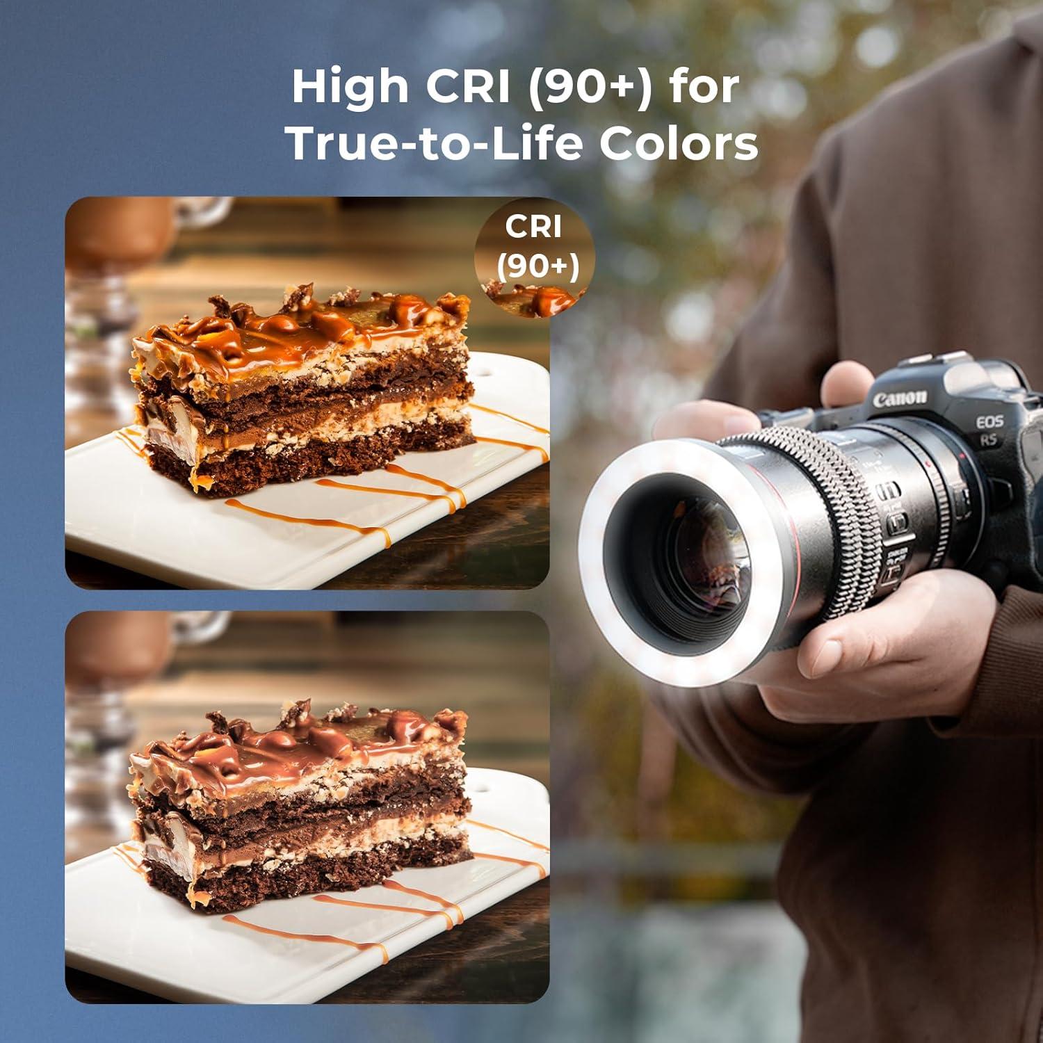 Luz LED de Anillo Bi-Color SmallRig Vibe P30 67mm 3W