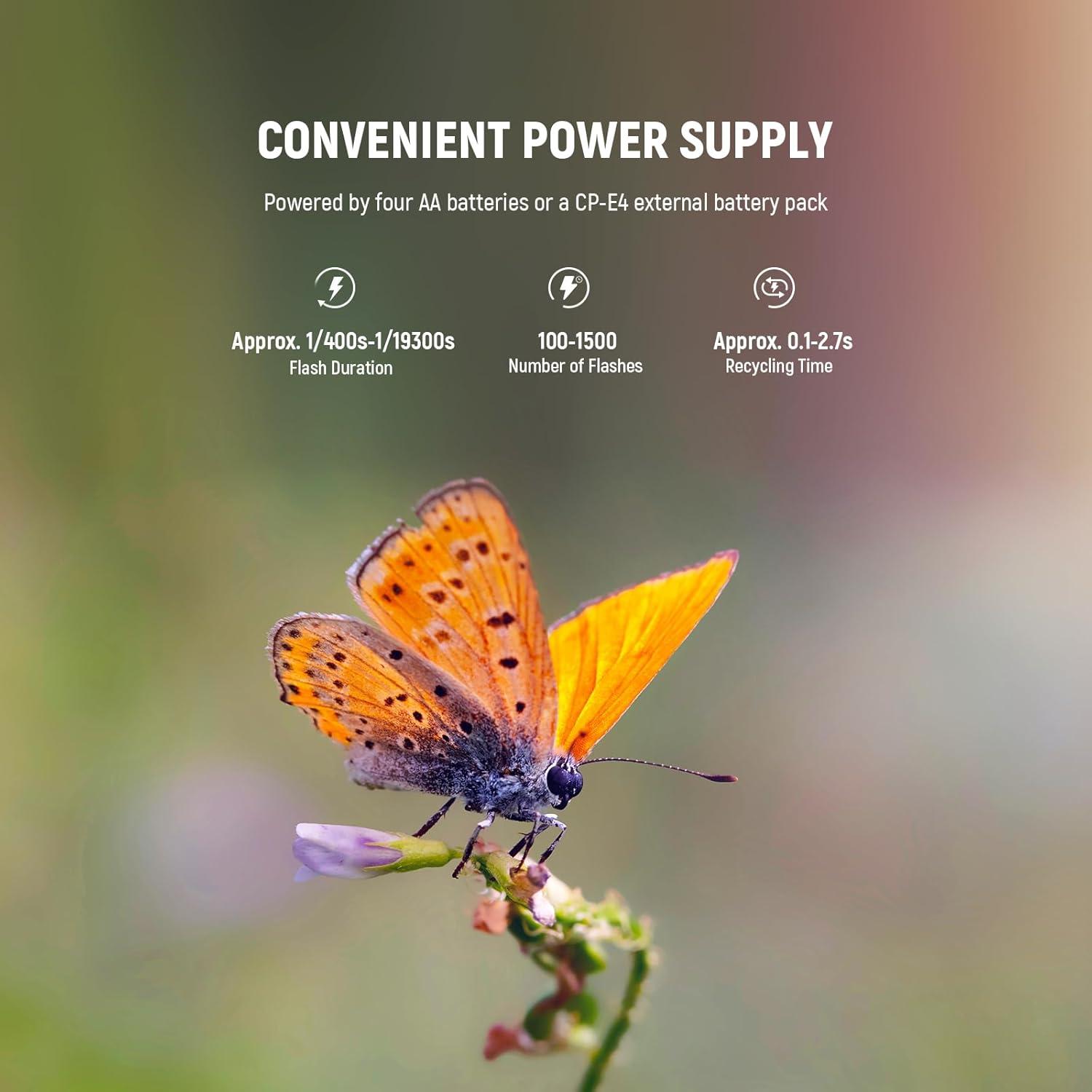 Flash Anillo Macro NEEWER RF1-S 76Ws GN15 para Cámara Sony