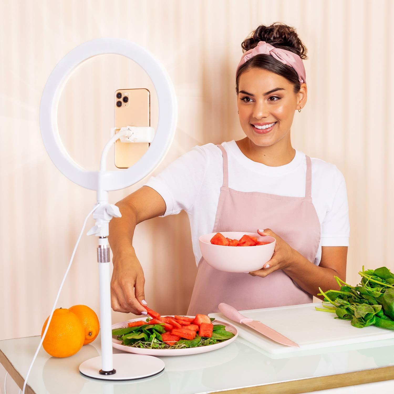 Luz de Anillo LITTIL Superstar 10" Ajustable 3 Modos de Luz