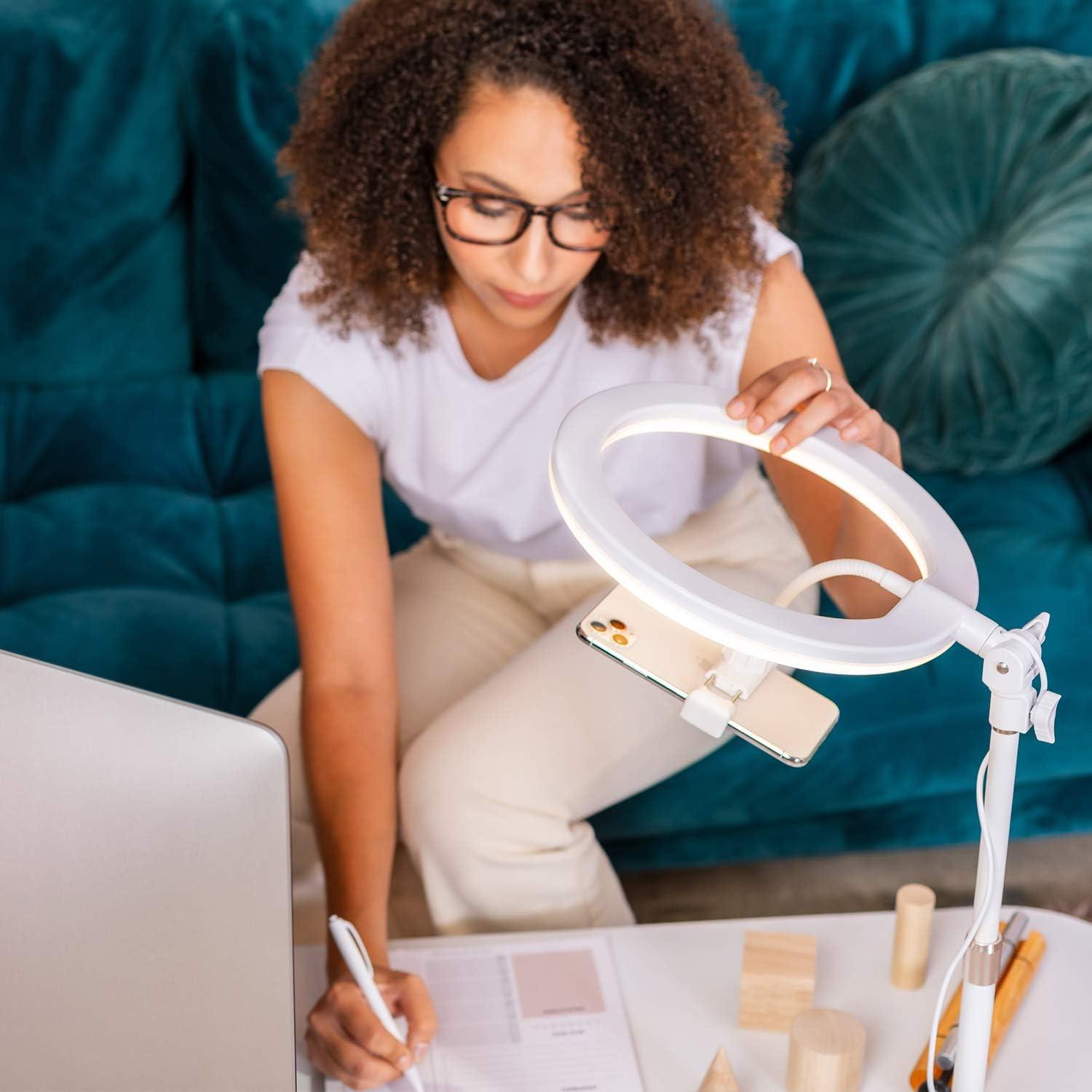 Luz de Anillo LITTIL Superstar 10" Ajustable 3 Modos de Luz