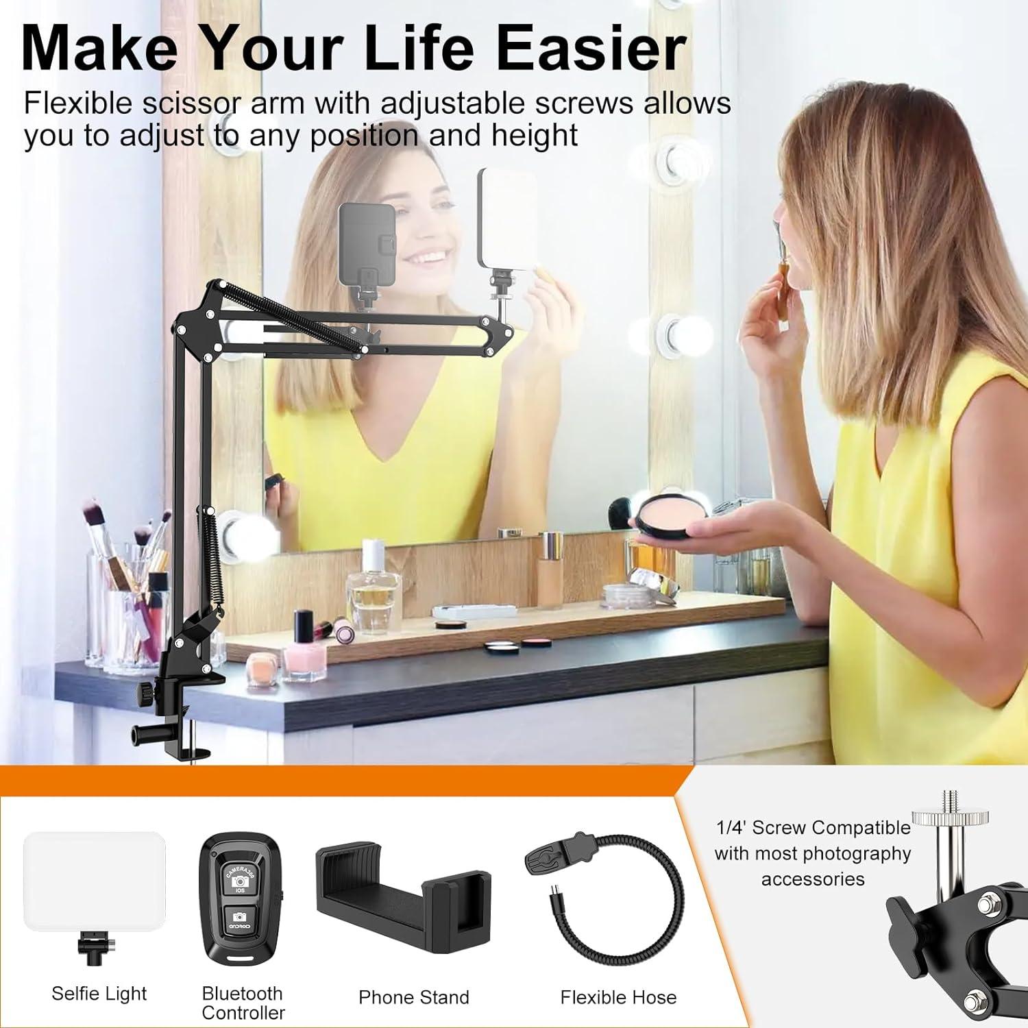 Soporte de Teléfono con Luz LED Gepege JDSD60 60 LED