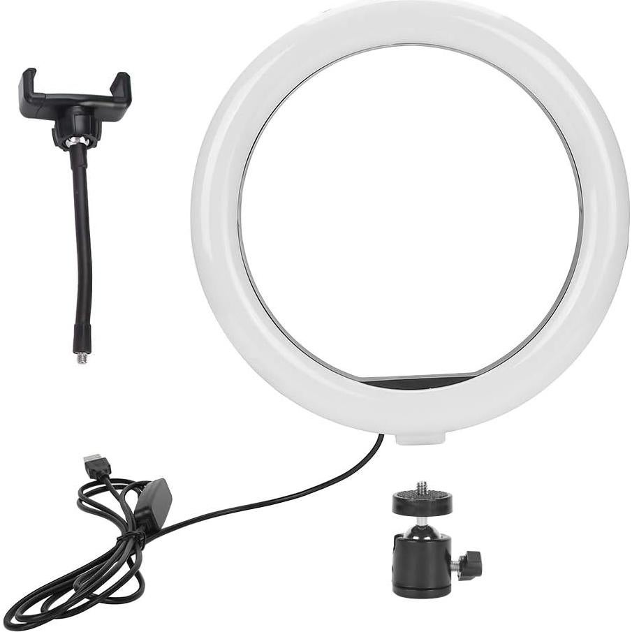 Cabezal de Anillo de Luz LED ZJchao 18W 26cm Ajustable