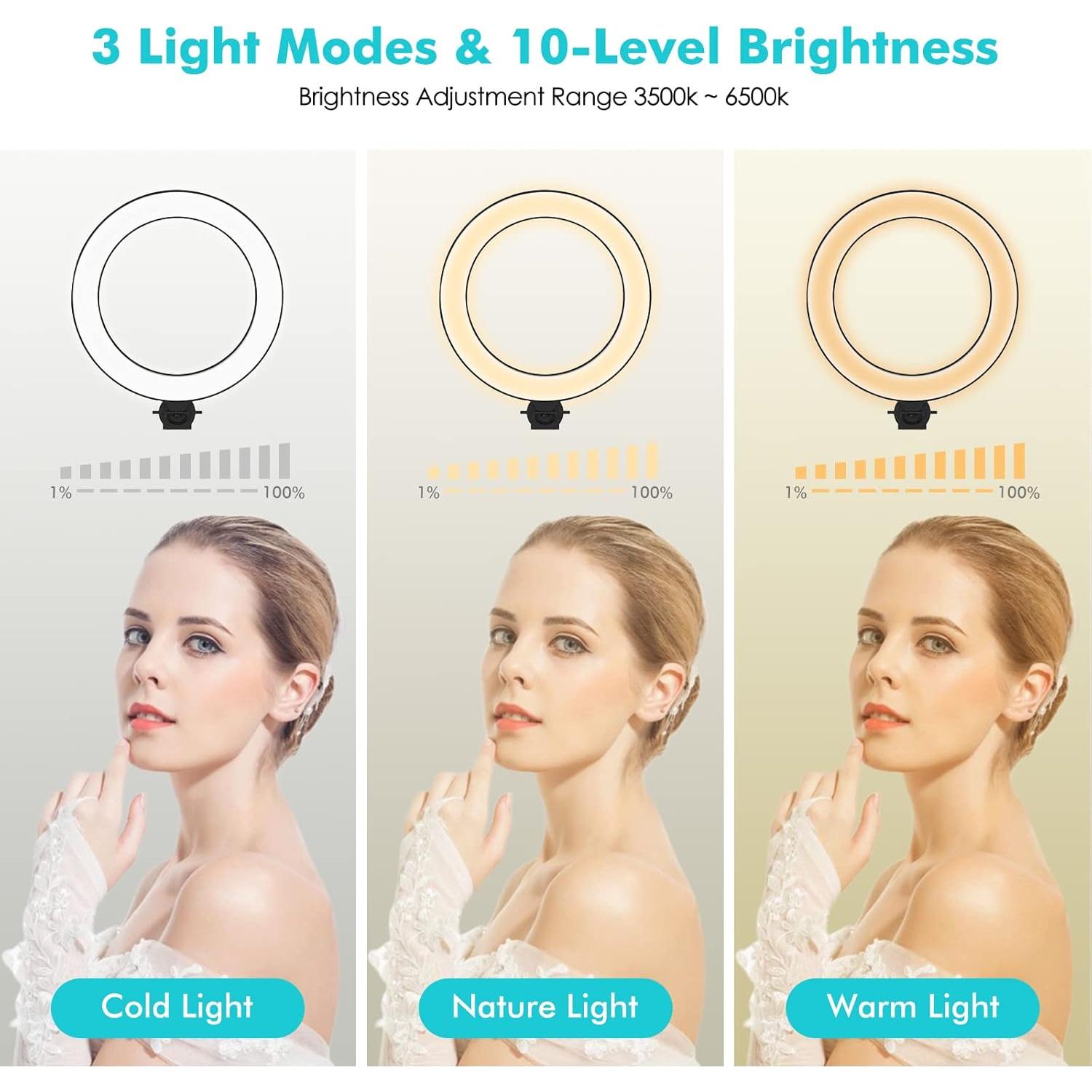 Soporte de Escritorio 3 en 1 Viozon con Luz LED 20 cm