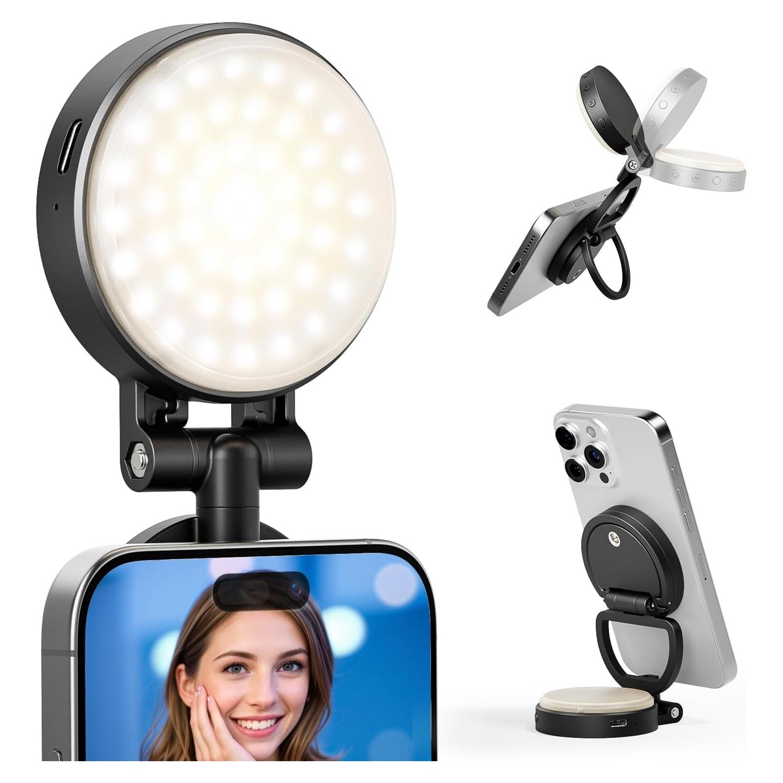 Luz Selfie RALENO PL-30 Magnética para iPhone y Android