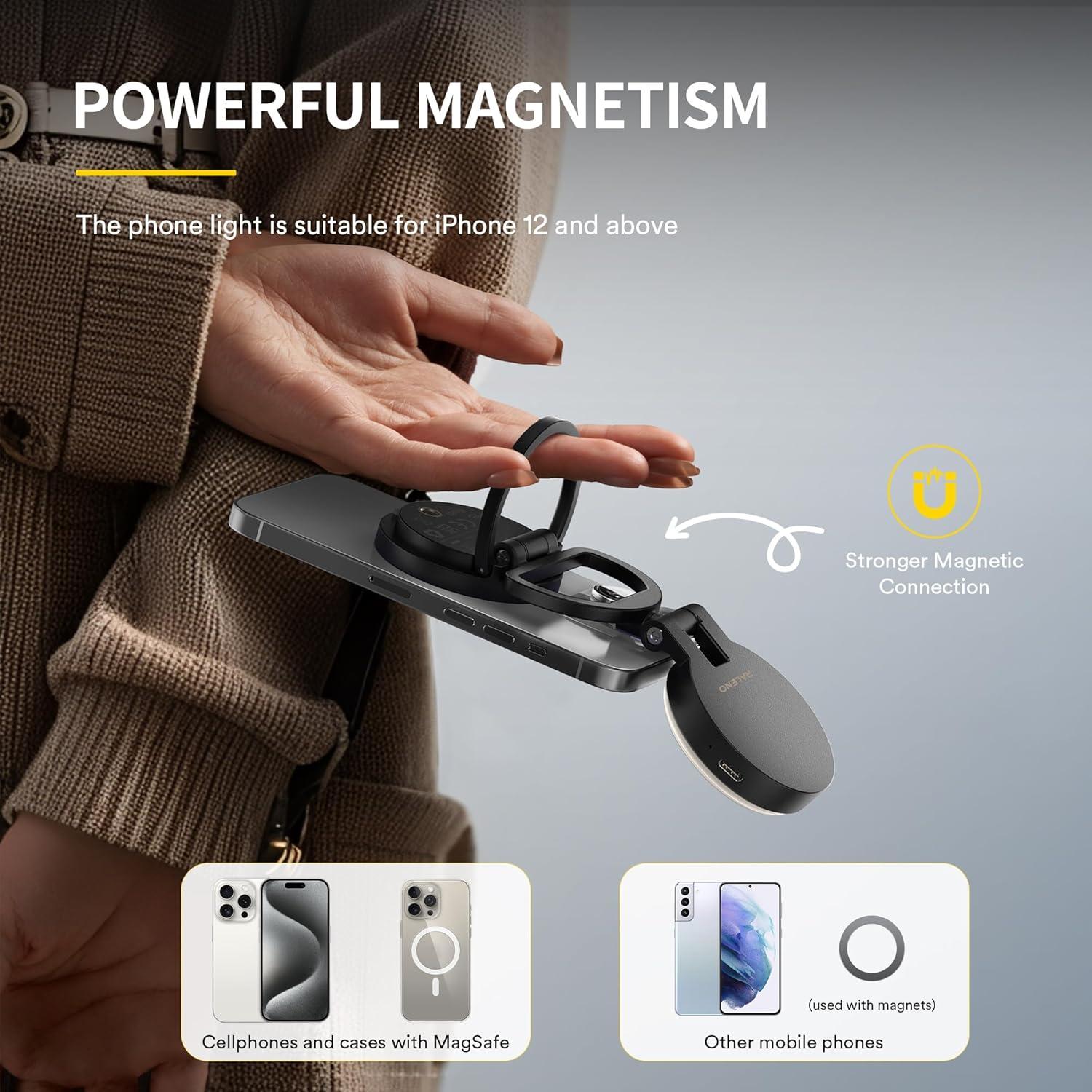 Luz Selfie RALENO PL-30 Magnética para iPhone y Android