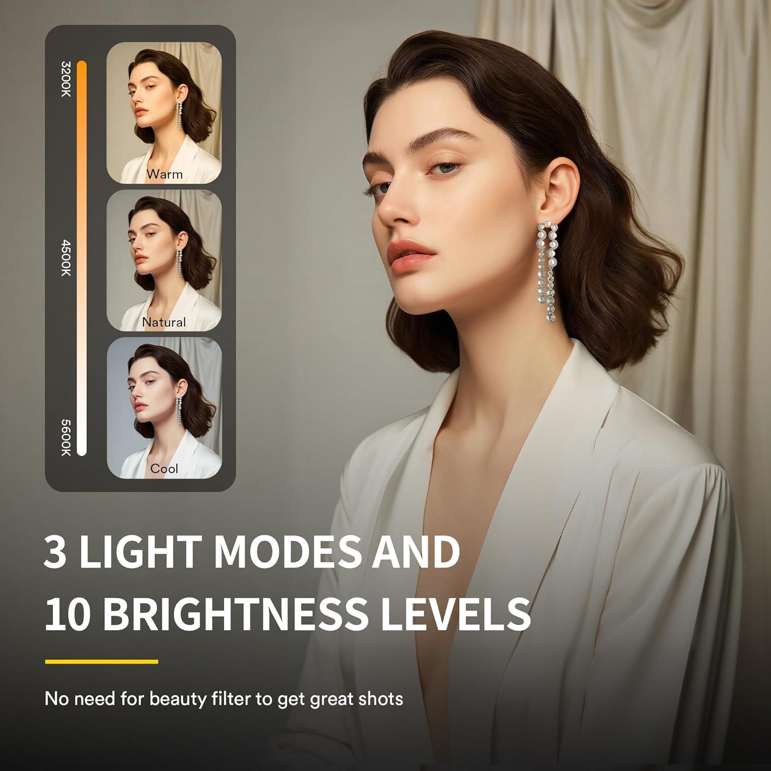 Luz Selfie RALENO PL-30 Magnética para iPhone y Android