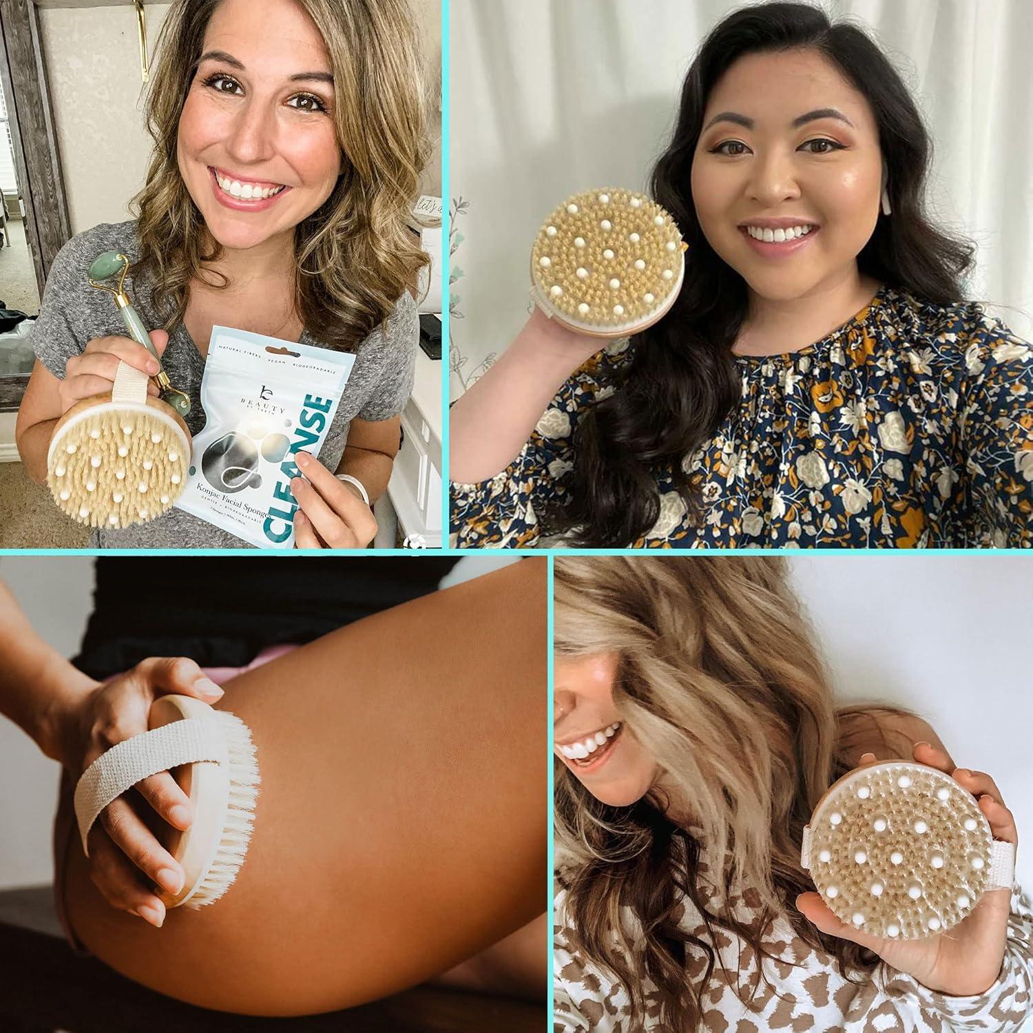 Cepillo Corporal Beauty By Earth Redondo Exfoliante Natural