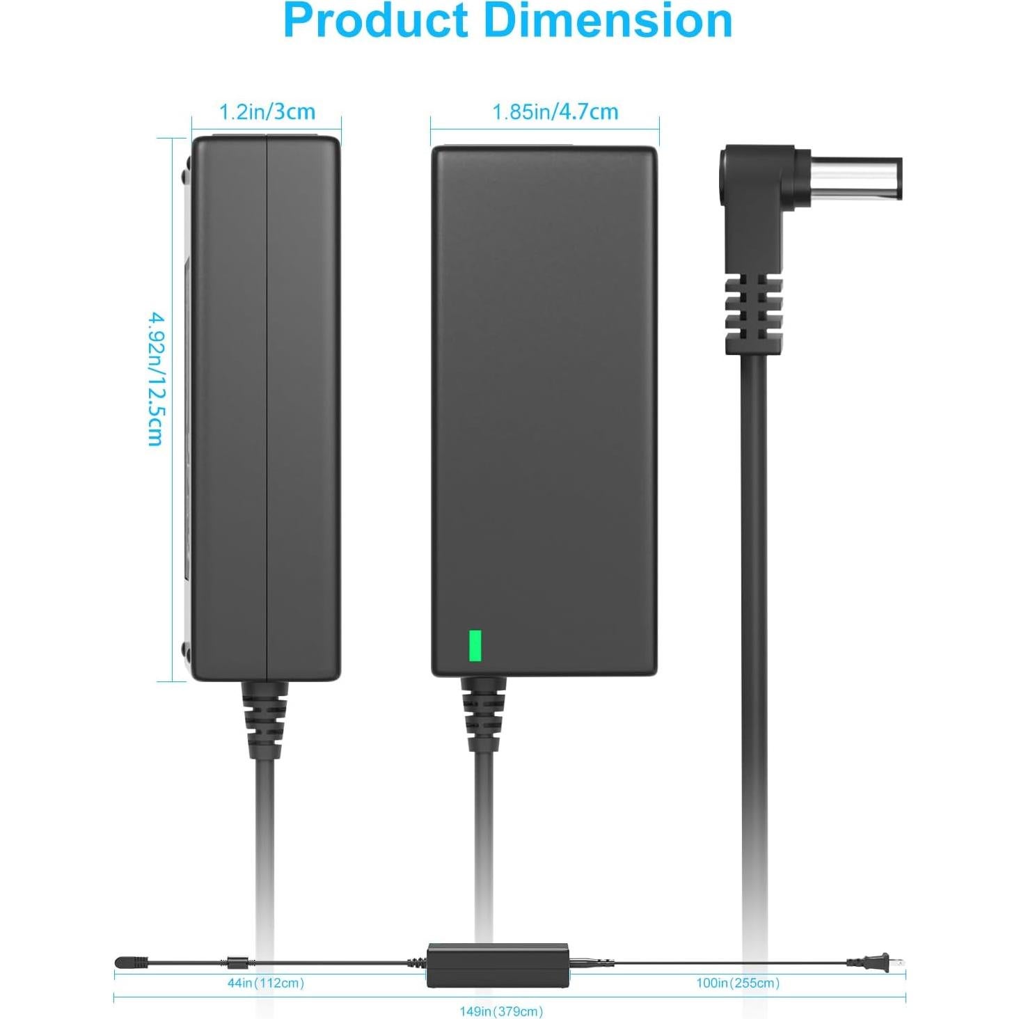 Cable de Alimentación 15V 4.8A Neewer 15FT para Luz de Anillo