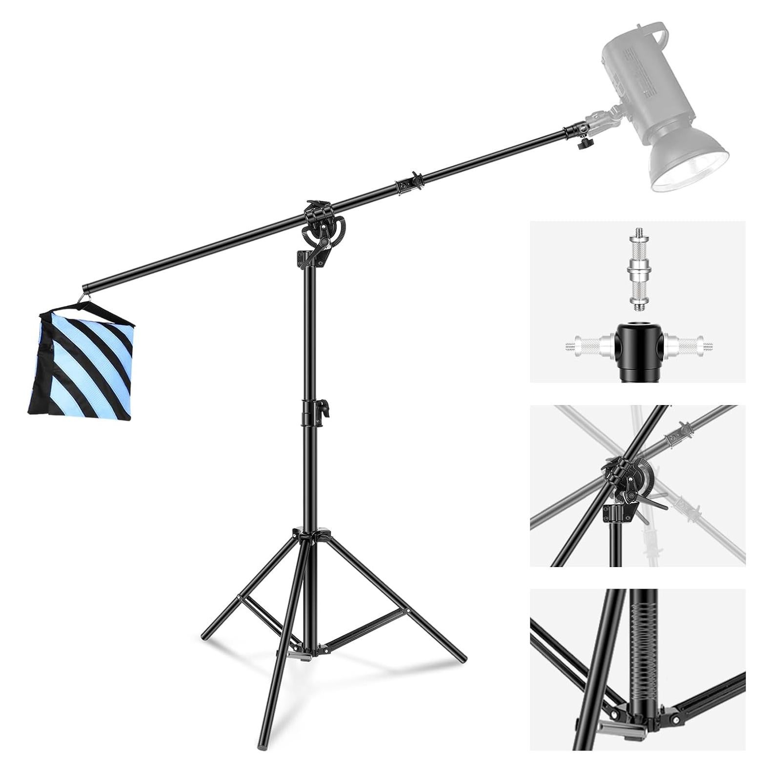 Soporte de Luz Neewer 2-en-1 con Brazo de Boom 2.95m