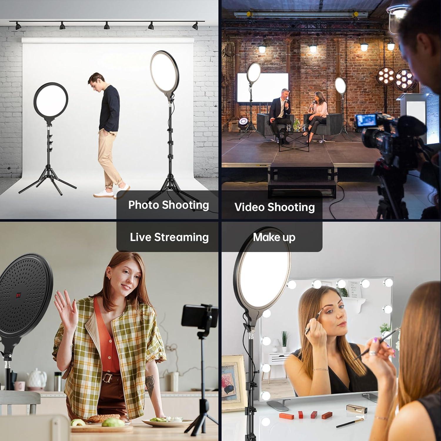 Anillo de Luz LED GBYOND 13.5" con Soporte Ajustable 55"