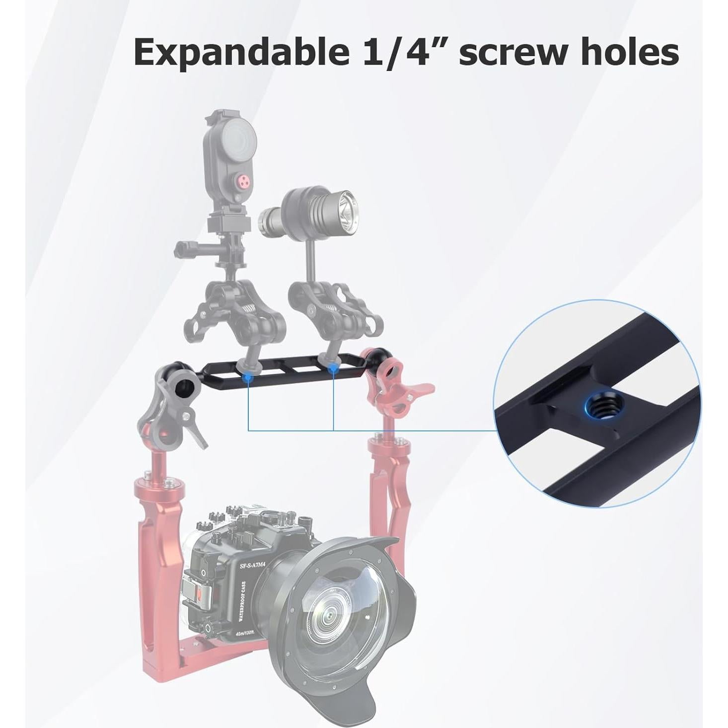 Brazo de Montaje Ajustable Mechrig 9" para GoPro y DSLR