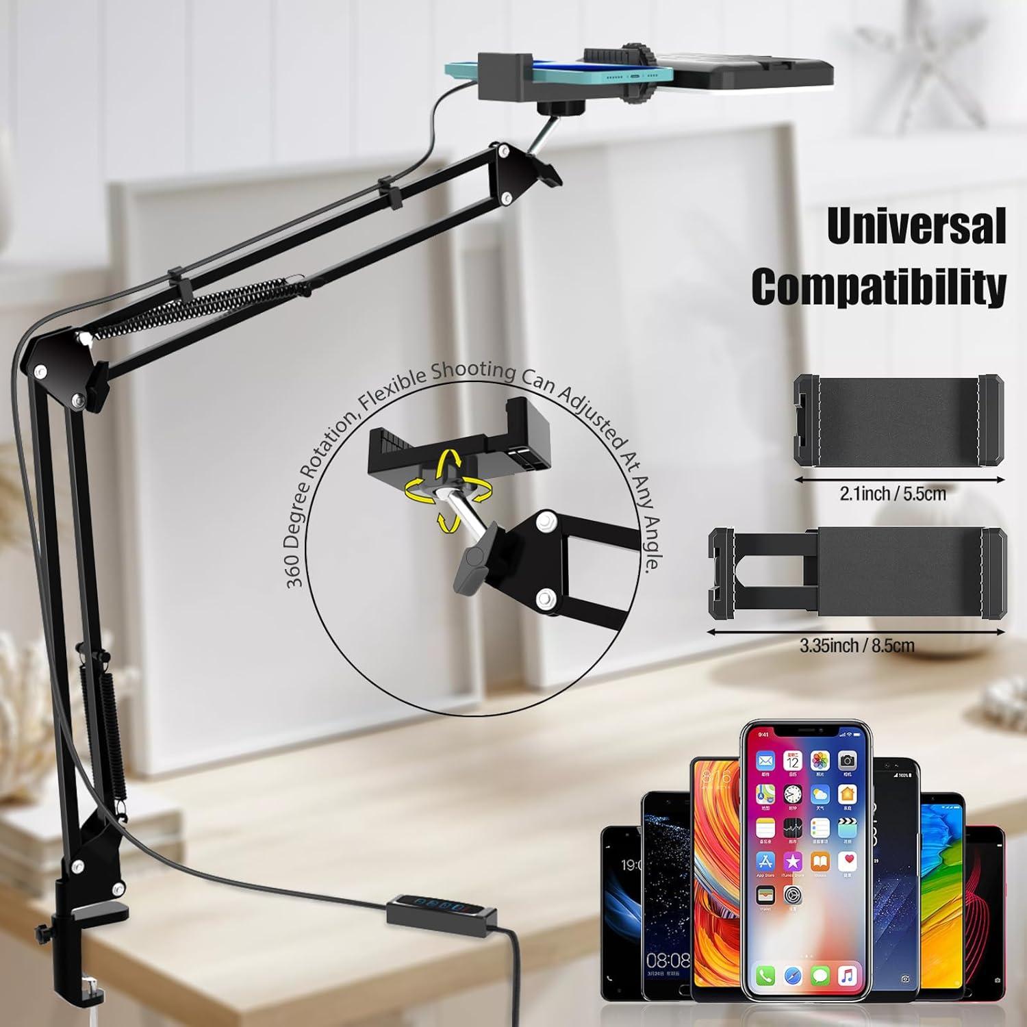 Luz LED para Selfie MLSAC MC-23 con Soporte Ajustable USB