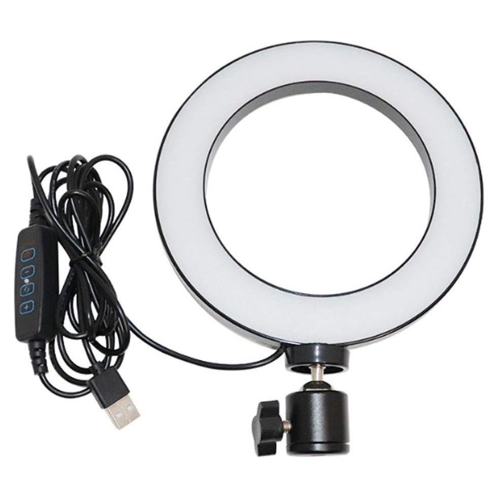 Luz de Anillo LED 15 cm Walway con Adaptador Frío 3 Modos