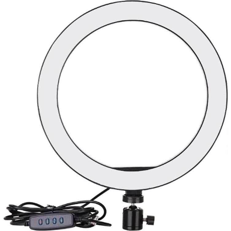 Luz de Anillo LED 15 cm Walway con Adaptador Frío 3 Modos