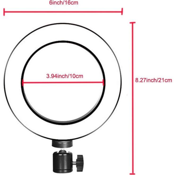 Luz de Anillo LED 15 cm Walway con Adaptador Frío 3 Modos
