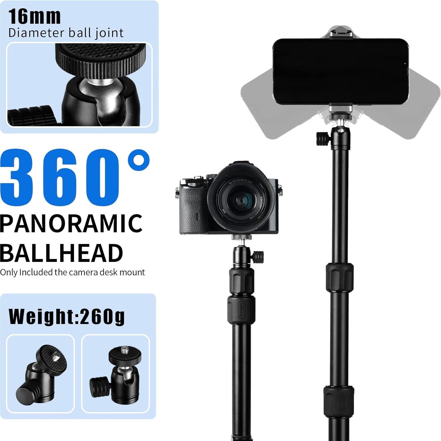 Soporte de escritorio para cámara Selens ajustable 23.88-46.9cm