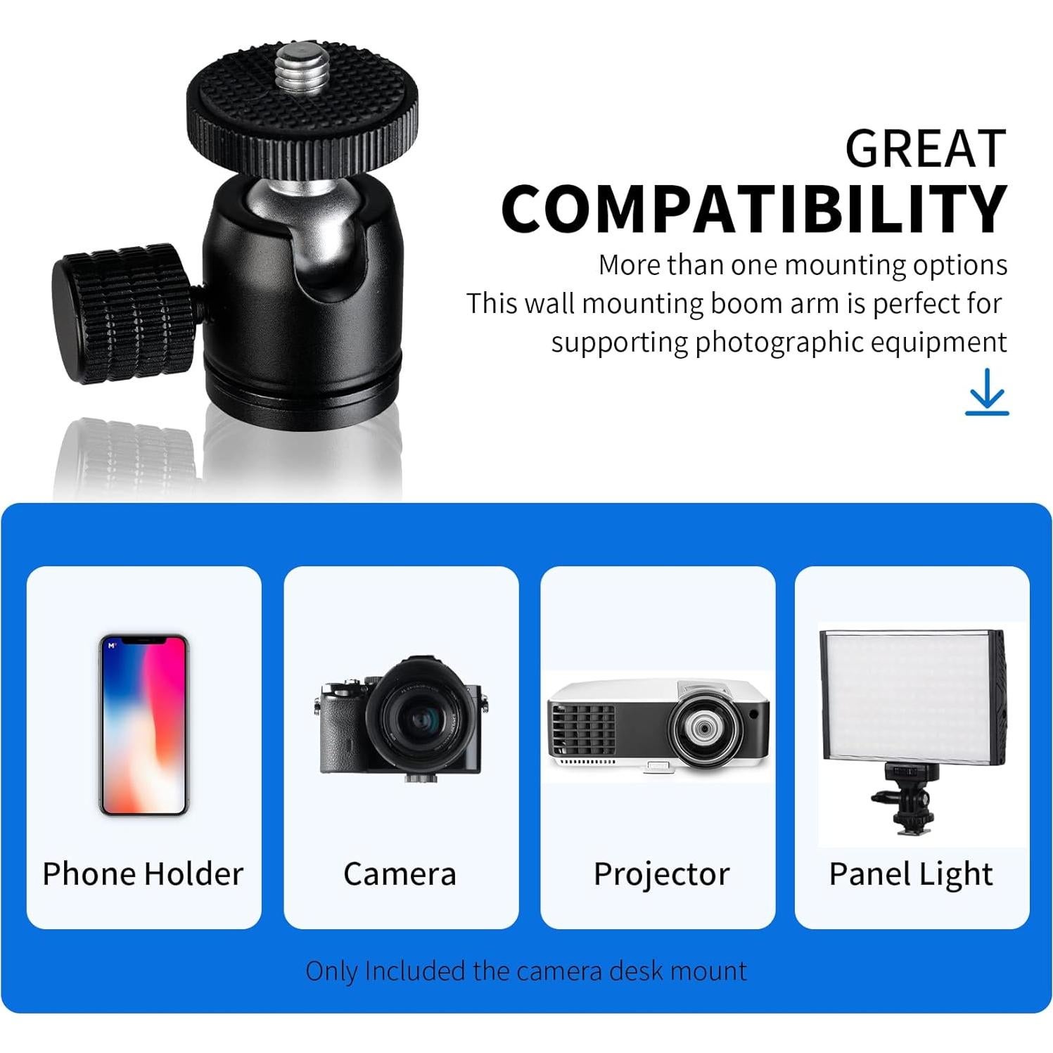 Soporte de escritorio para cámara Selens ajustable 23.88-46.9cm