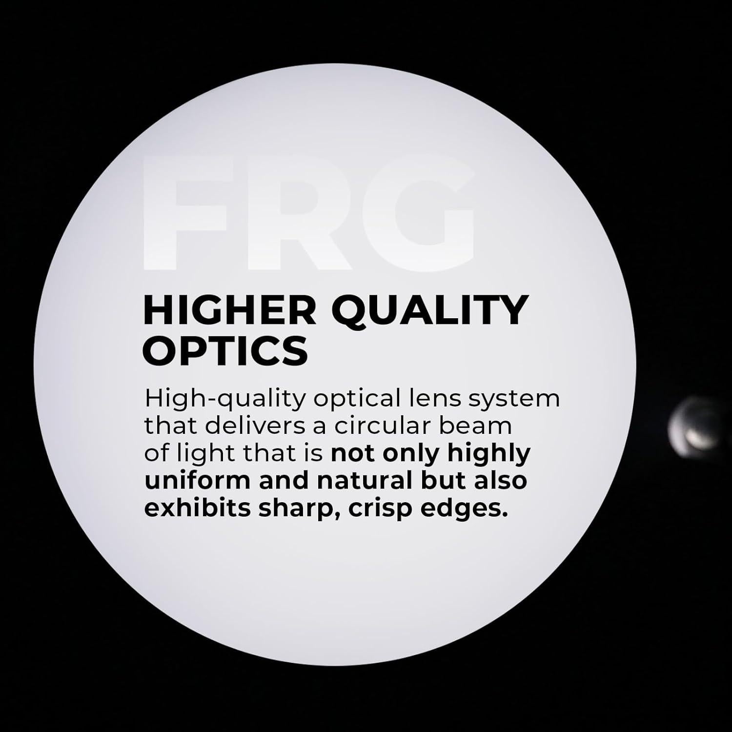 Snoot Óptico Bowens Flyrivergo con 25 Gobos y 4 Gelatinas