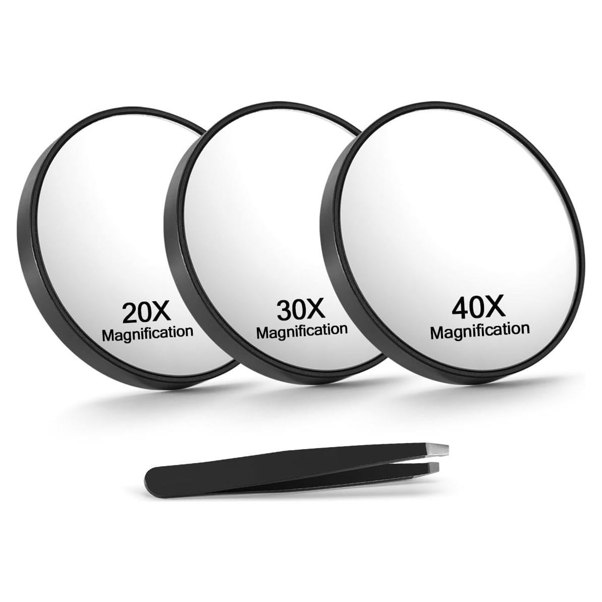 Espejo de Aumento 20X/30X/40X Macaki con Ventosas y Pinzas