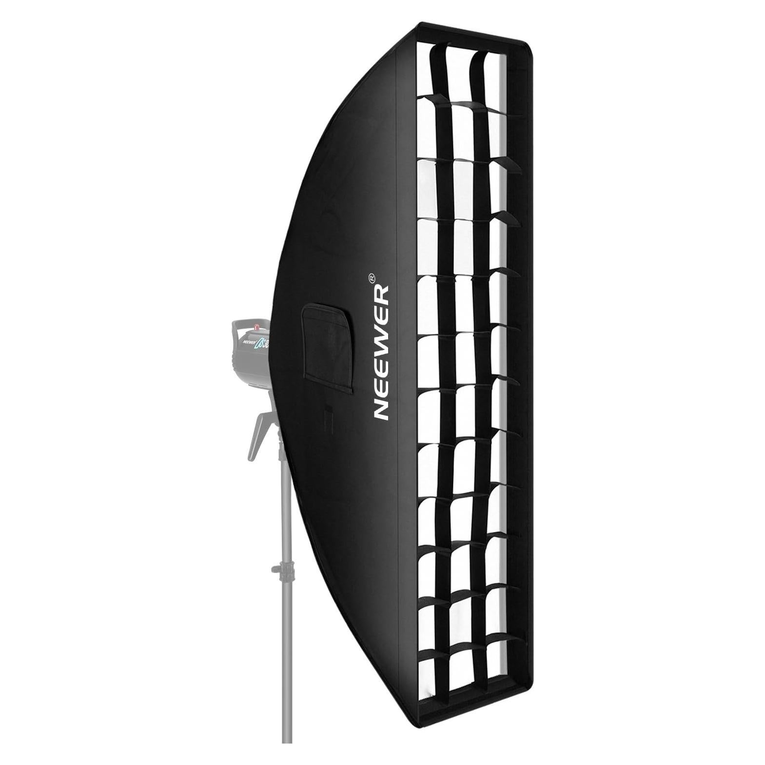 Softbox Neewer 35x160 cm con Rejilla y Montura Bowens