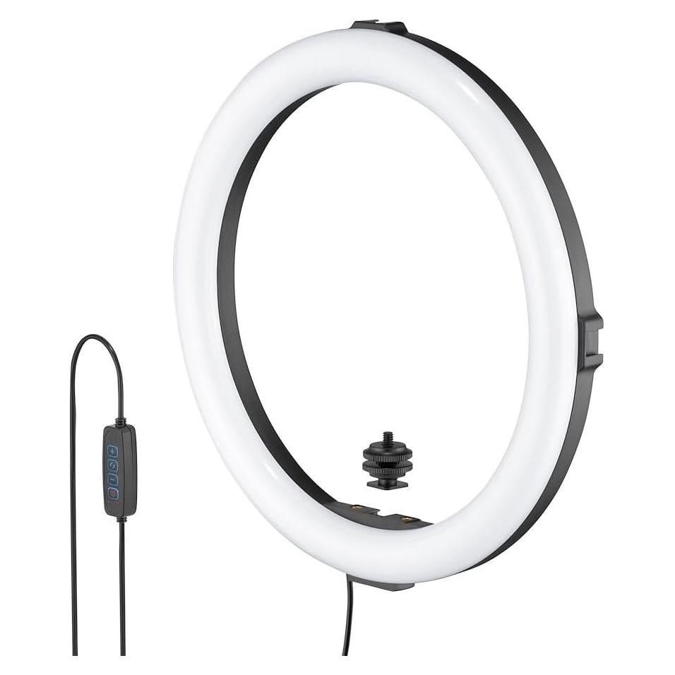 JOBY Beamo Ring Light 30.6 cm - Luz LED con 3 Modos y 10 Brillos