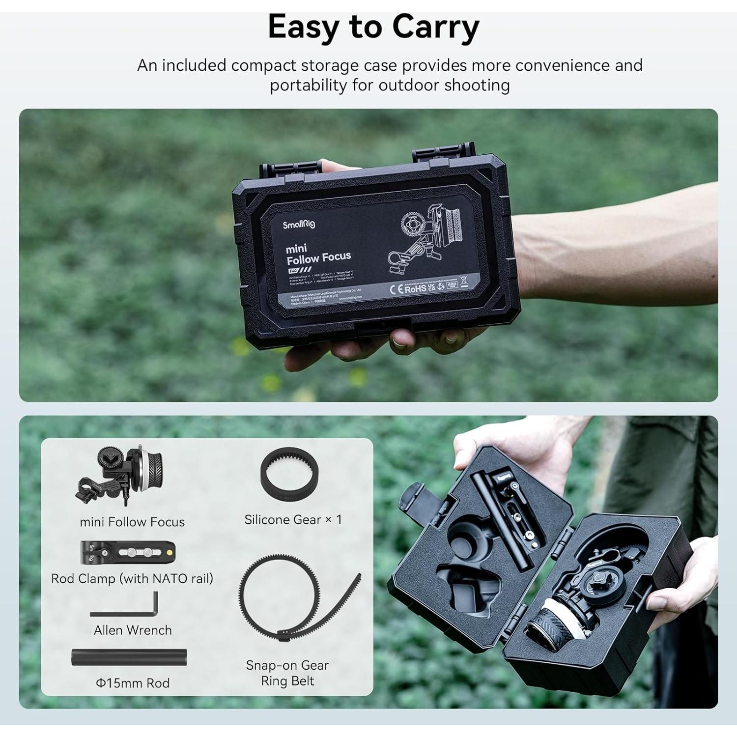 SmallRig Mini Follow Focus 3010C para cámaras DSLR y sin espejo