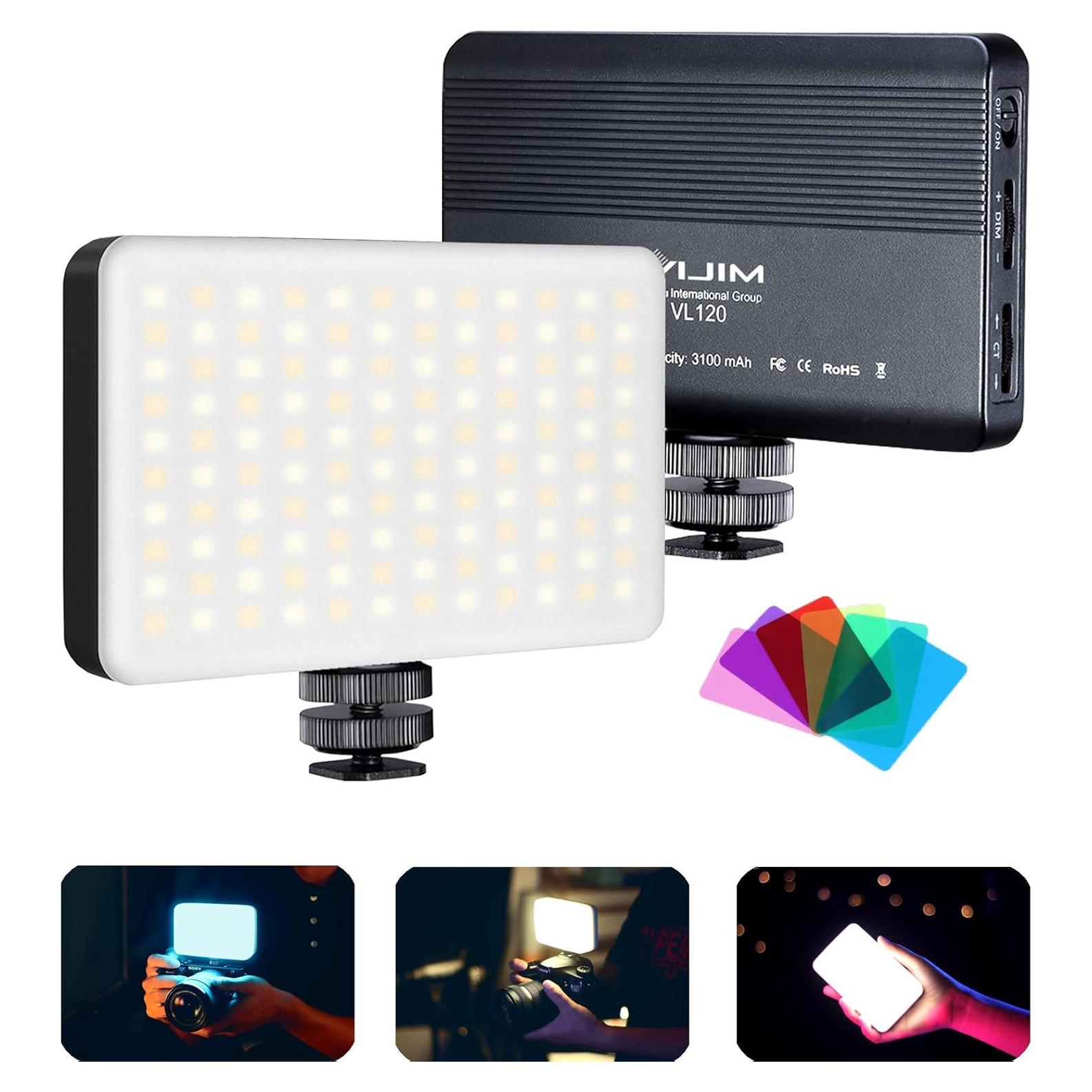 Luz de Video LED VIJIM VL120 Mini Recargable Bi-Color 3200K-6500K