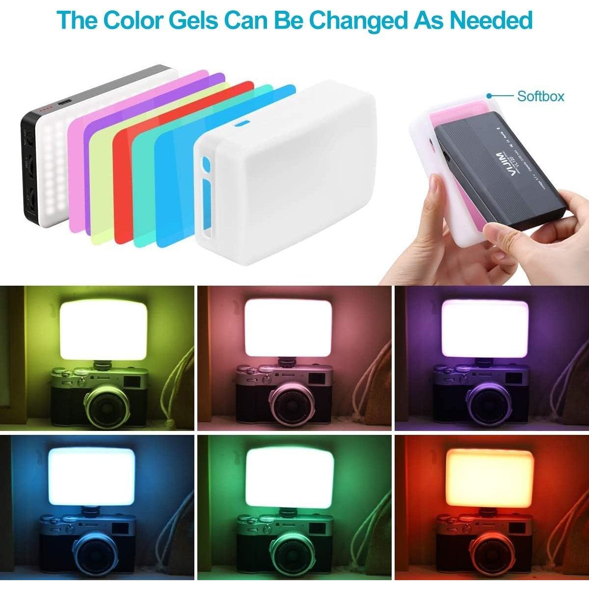 Luz de Video LED VIJIM VL120 Mini Recargable Bi-Color 3200K-6500K