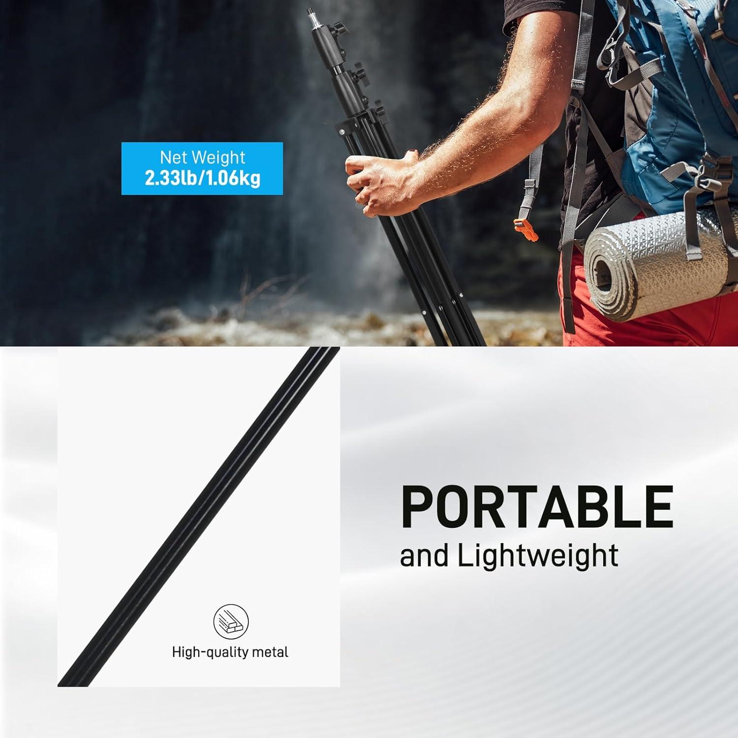 Soporte de Luz GVM DJ240-A para Fotografía 240cm 8kg