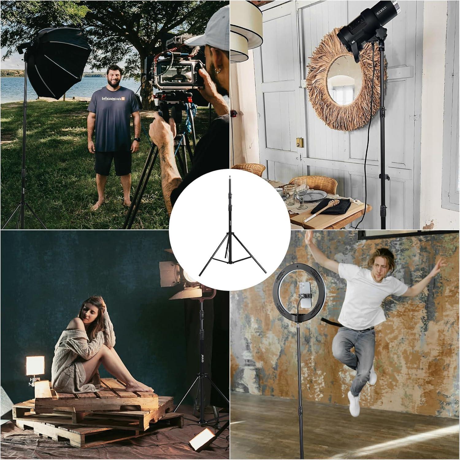 Soporte de Luz GVM DJ240-A para Fotografía 240cm 8kg