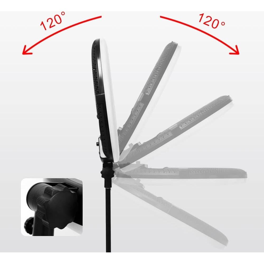 Anillo de Luz LED 18" Yidoblo 96W con Soporte y Espejo