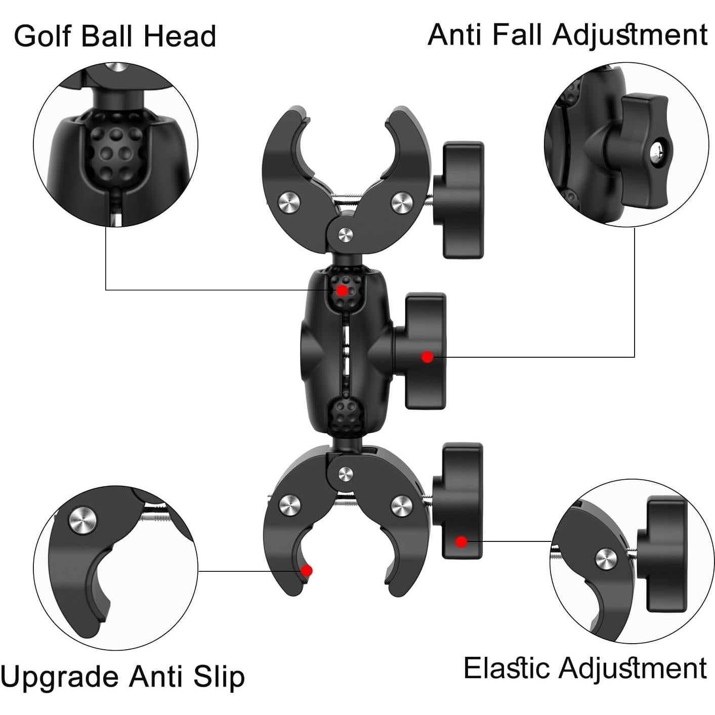 Soporte Abrazadera Doble TsOnaRegion para Fotografía 2.3kg