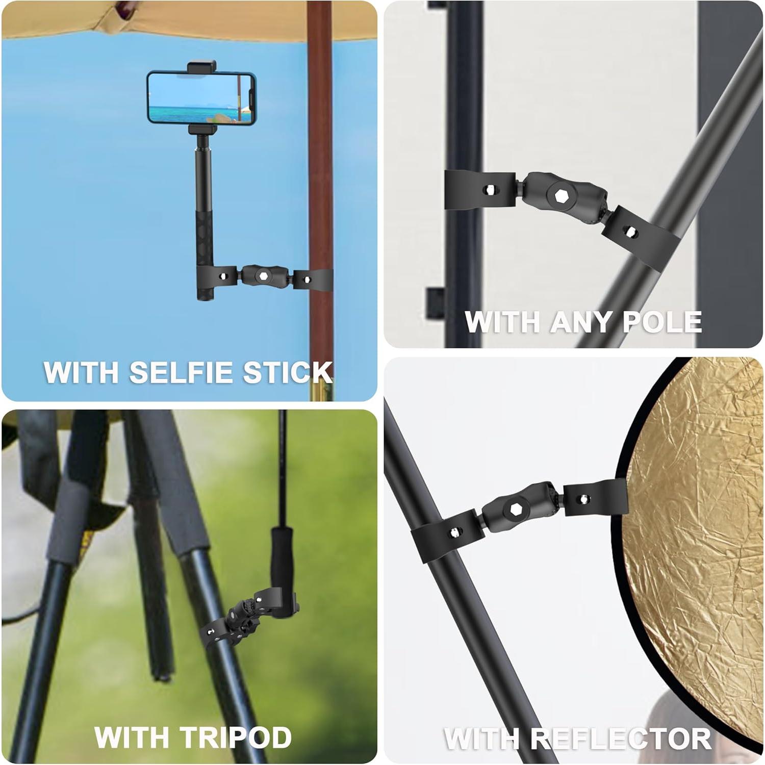 Soporte Abrazadera Doble TsOnaRegion para Fotografía 2.3kg