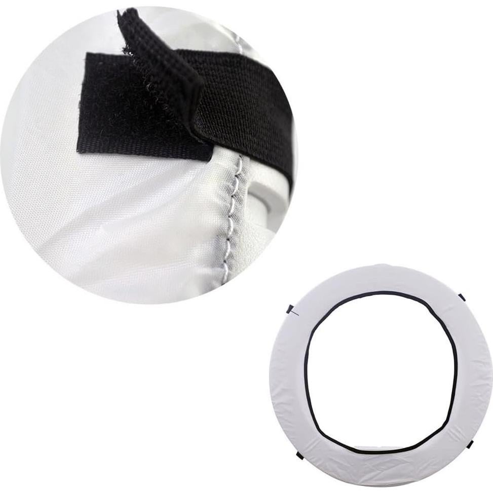 Difusor de Luz de Anillo EleTC 40.64 a 45.72 cm Blanco