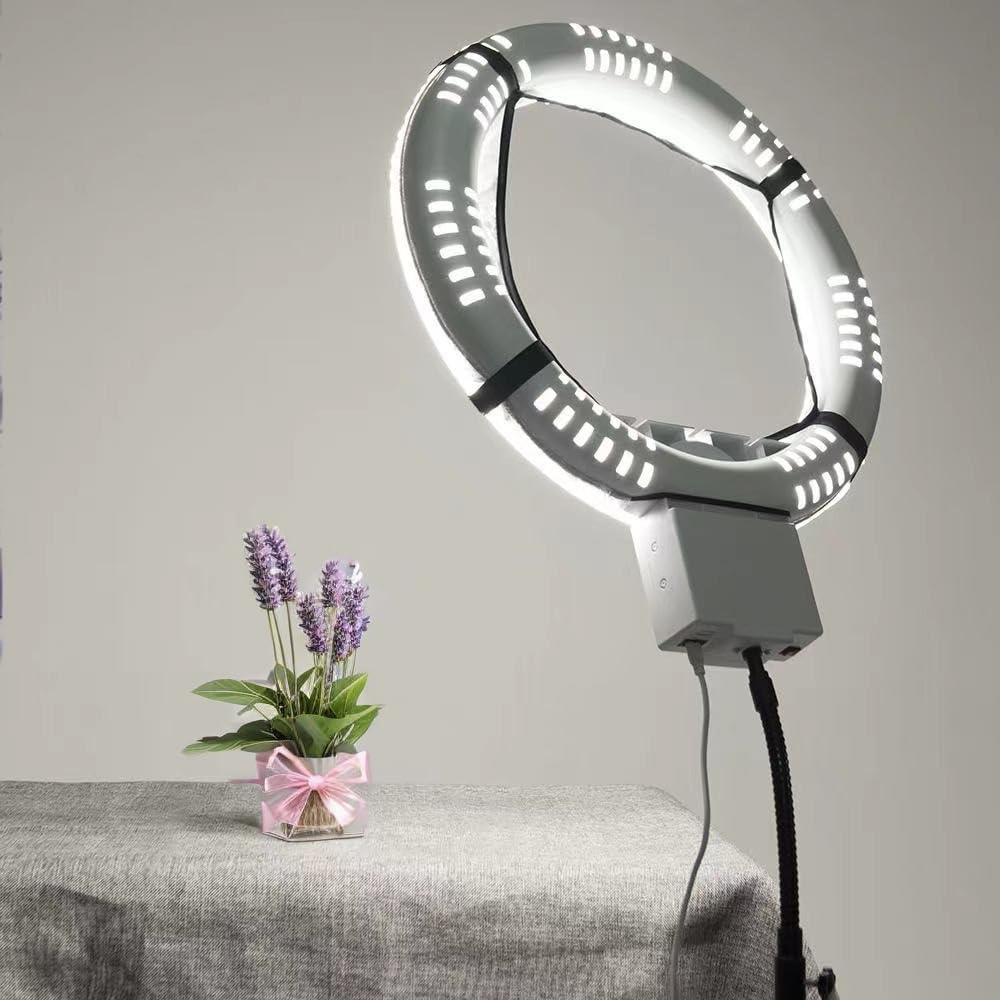 Difusor de Luz de Anillo EleTC 40.64 a 45.72 cm Blanco