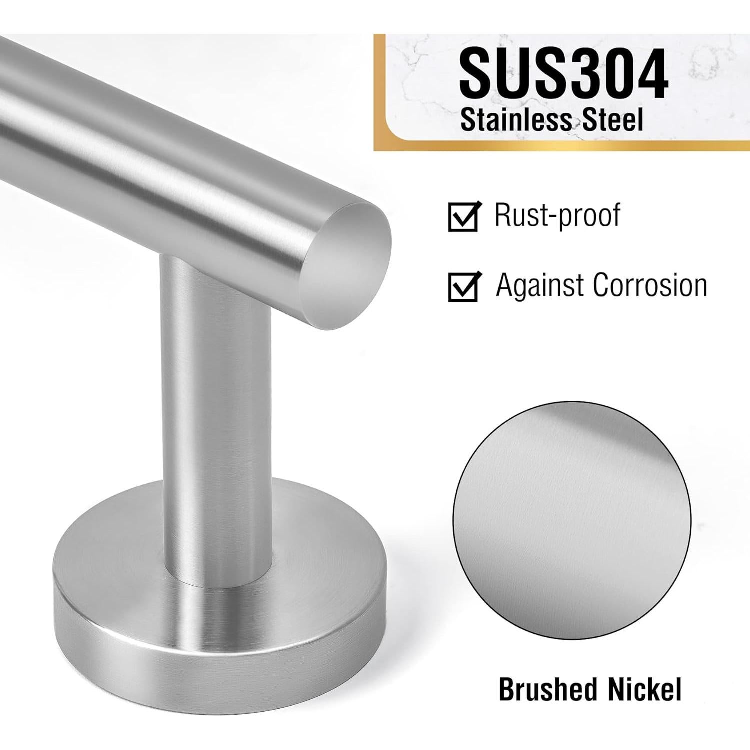 Barra de Toalla HITSLAM Acero Inoxidable 50.29 cm Cepillado